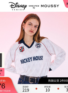 moussy 春季迪士尼联名Blokecore米奇T恤女010HAL90-0901