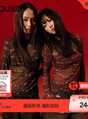 moussy&Monchhichi合作款 春季修身长袖T恤028IAA01-1019