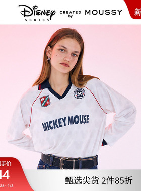 moussy 秋季新品迪士尼联名Blokecore米奇T恤女010HAL90-0901
