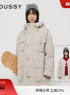 moussy 春季工装风中性猎装夹克外套棉服女028HAA30-2141