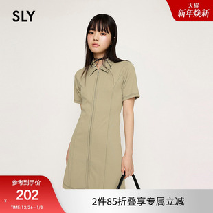 fit拉链连衣裙女030HSR83 气质通勤风clean 0151 春季 SLY