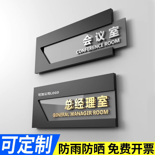 高档亚克力可更换部门科室牌
