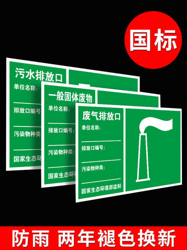 标识牌废气排放口铝板