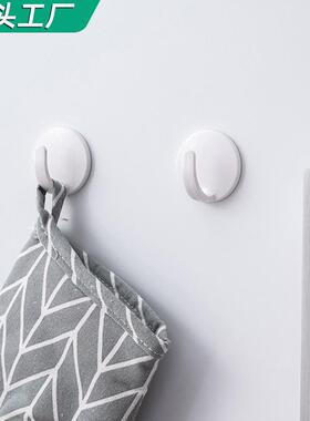 方形黑色创意磁性挂钩免打孔强力吸附厨房磁吸挂勾冰箱无痕挂钩2