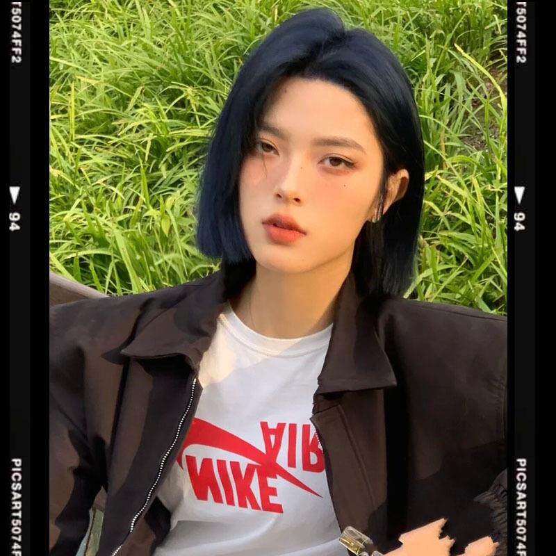 假发女短发网红圆脸BOBO波波头自然逼真COS可爱中分短发礼物