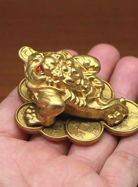 铜金蟾招米金蟾办公室摆件家居装饰铜器定制