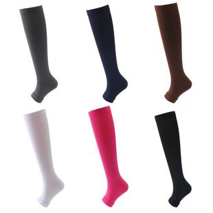 现货梯度压缩袜新款色运动袜休闲小腿压力袜