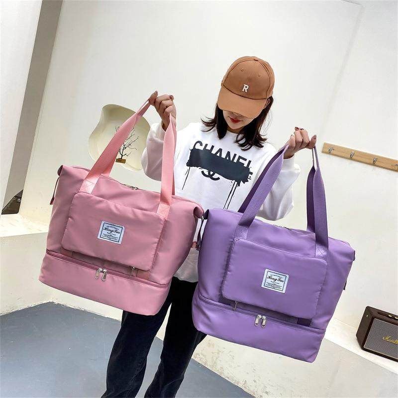 旅行包女短途手提大容量可折叠旅游健身包轻便待产收纳登机行李包