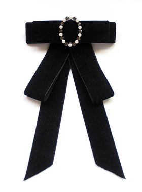 领花女水手服白色衬衫女生飘带蝴蝶结银行酒店空姐职业装领结配饰