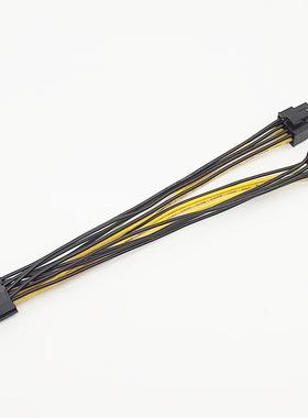 GPU显卡电源线8P母转双6+2P公 显卡供电线 PCI-E 8P转双8P转接线