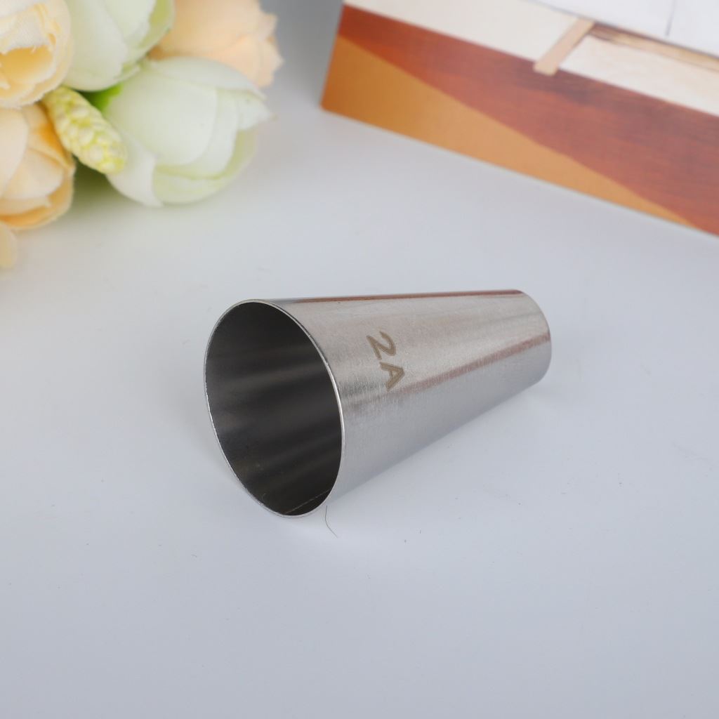 2A#中号圆孔奶油嘴裱花嘴不锈钢奶油蛋糕烘焙工具无缝焊接定制
