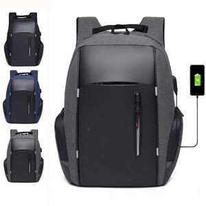 高档双肩包跨境男士商务笔记本电脑包多功能可充电USB大容量背包