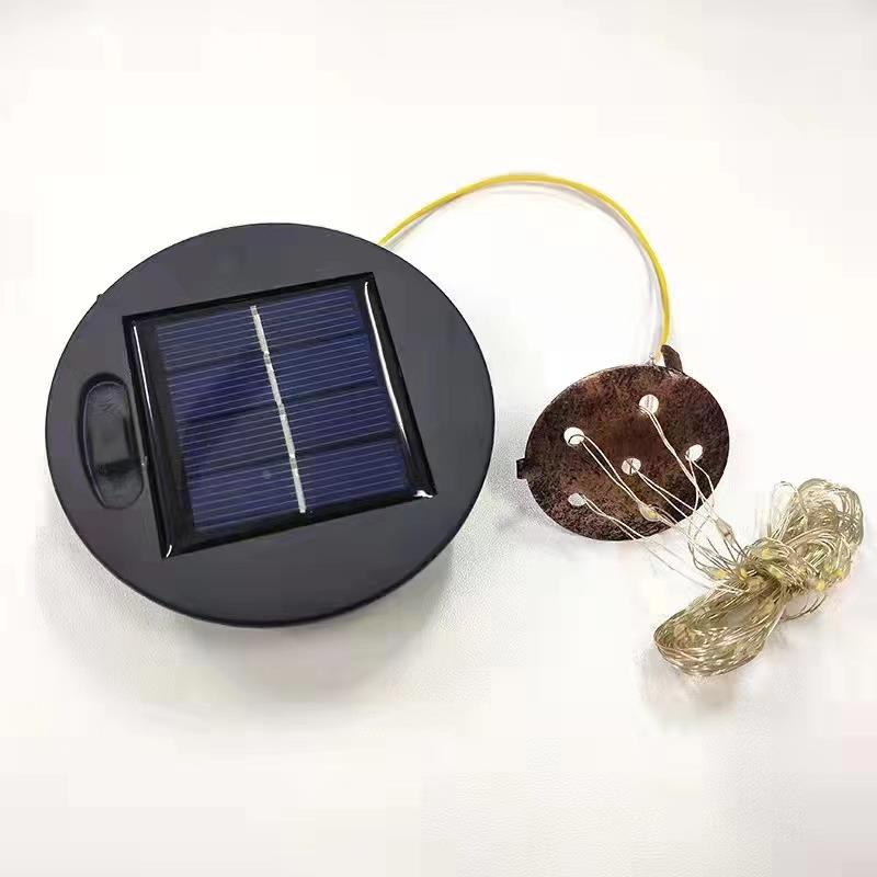 太阳能水壶灯吊挂LDE灯串流水式灯源 铁件配件草坪花洒式景观亮灯