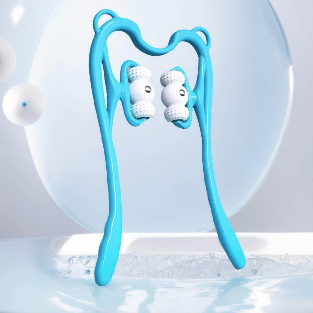 手动颈椎夹颈器 夹脖子揉捏滚轮颈部按摩仪器家用手持滚轮颈礼物