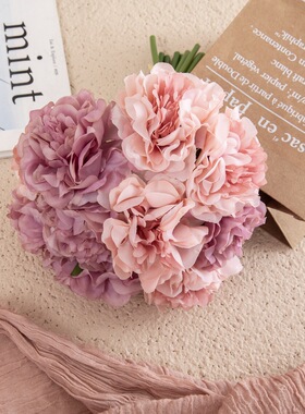 销售牡丹花束植物仿真花家居装饰婚庆手捧花假花GF14921B定制