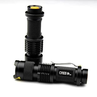 调光迷你强光手电筒 SK68两用电源伸缩变焦 CREE 源头工厂