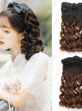 复古旗袍发型金粉世家民国假发女卷发罗马卷长发白秀珠ita马礼物