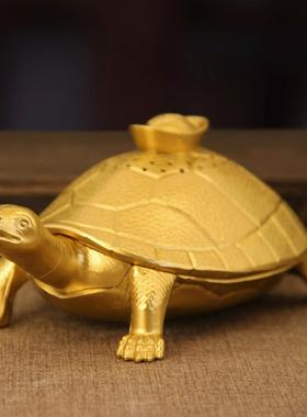 乌龟祝寿茶道金龟香炉长寿家居商务送礼创意摆件熏香沉香炉定制