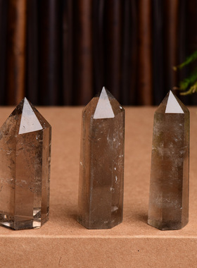 柱热销茶柱单尖六棱柱石摆件茶棱柱定制