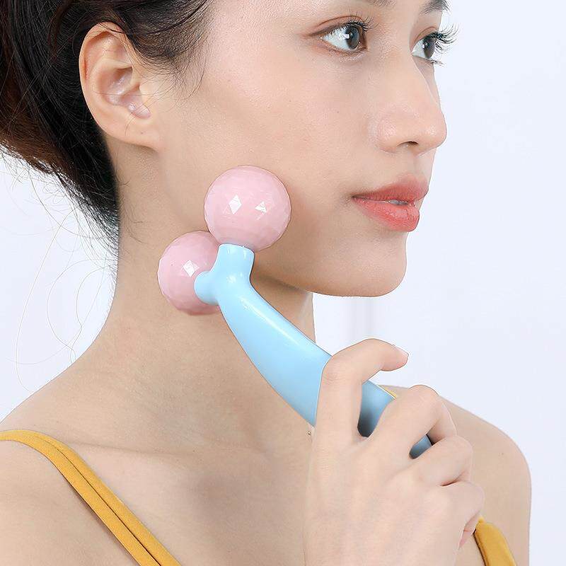Y型塑料滚轮按摩神器面部提拉紧致脸部女按摩器V脸仪滚轮按摩礼物