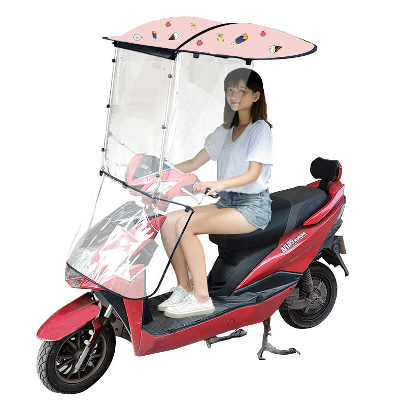 电动车车棚雨棚电瓶车踏板防雨加厚遮阳伞雨篷新款七字棚领头王