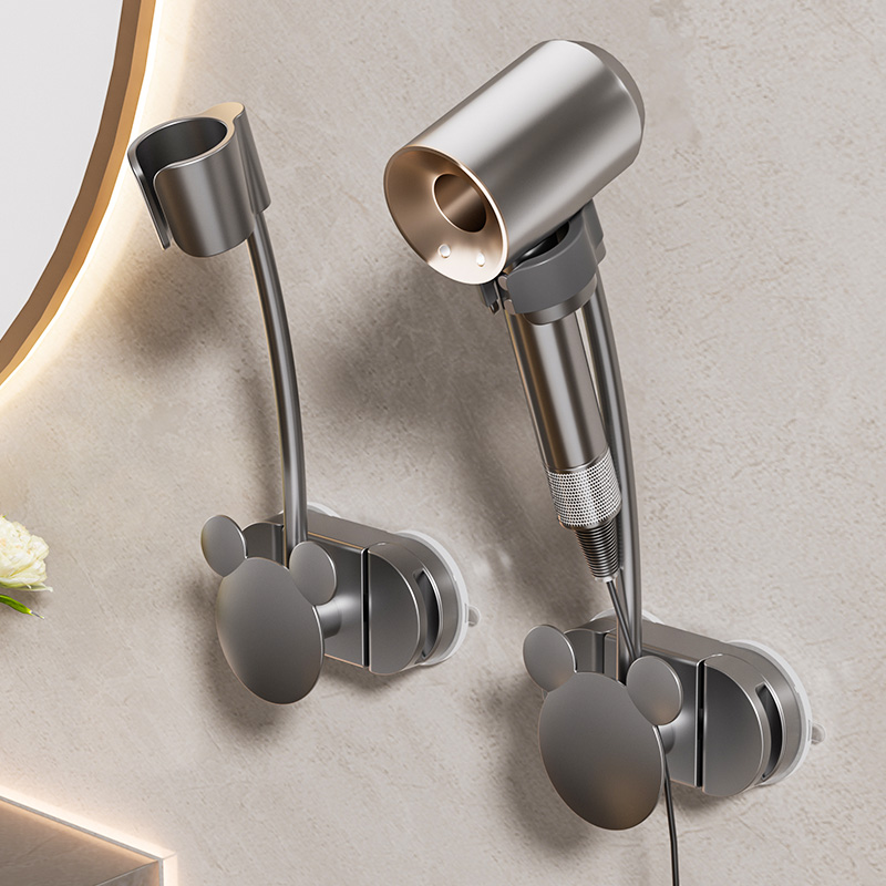 吸盘吹风机置物架浴室风筒收纳架