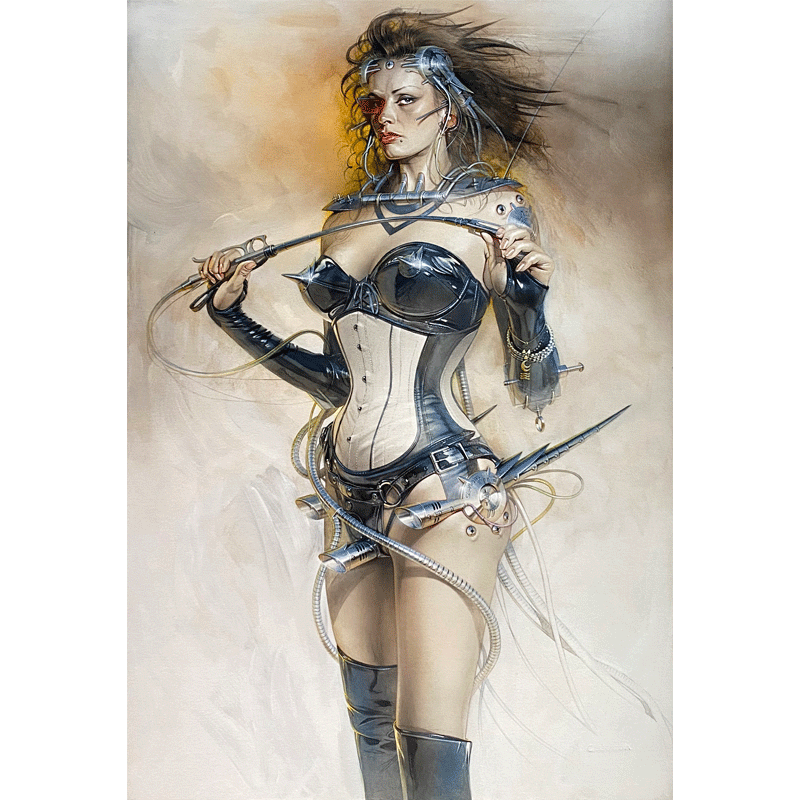 空山基亲签限量版画正品女武士