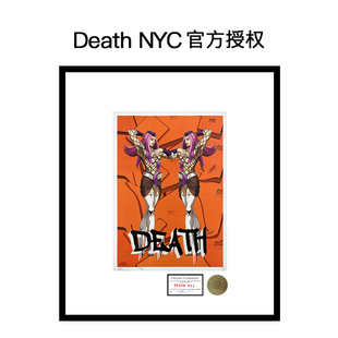 Death NYC官方授权JOJO限量亲签潮流版 独版 画正品 保真 收藏