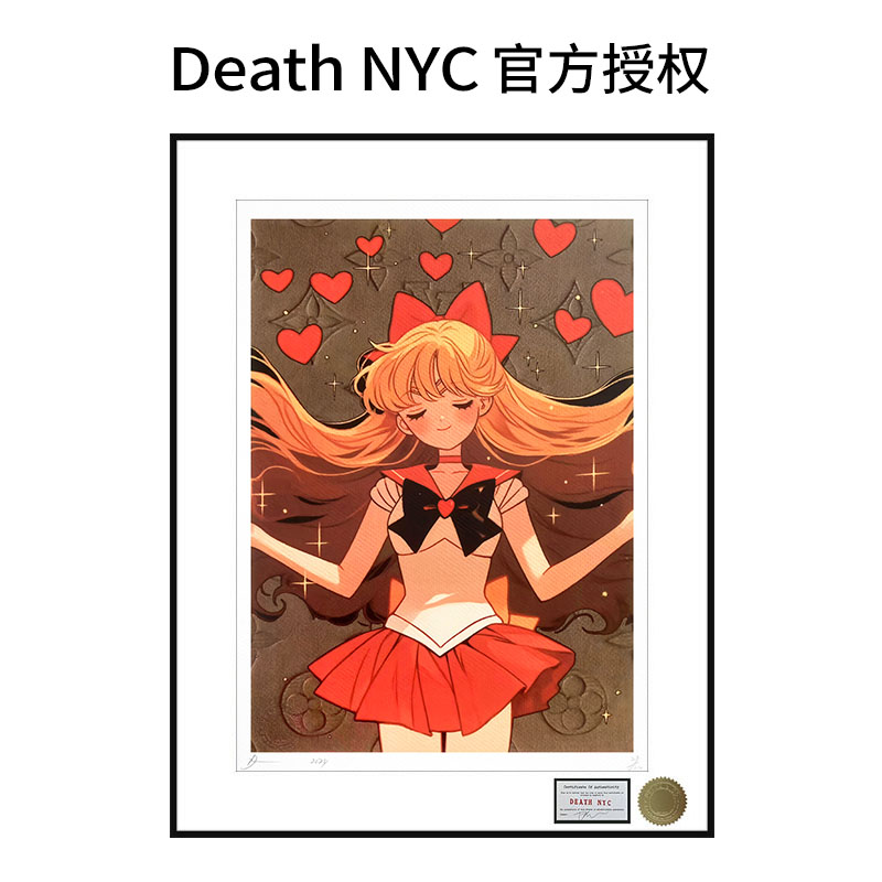 DeathNYC亲签版画水冰月美少女