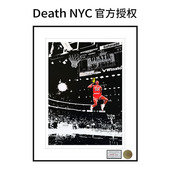 画NBA球星乔丹装 Death NYC签名限量版 饰画男生房间挂画潮流艺术
