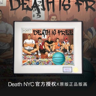 death nyc限量版画灌篮高手卧室装饰画挂画Death NYC蒂芙尼太阳花