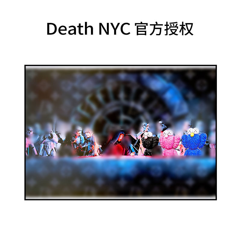Death NYC签名限量版画星球大战装饰画kaws芝麻街客厅卧室挂画