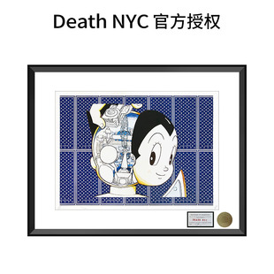 NYC官方授權(quán)鐵臂阿童木親簽潮流版 限1版 Death 保真 畫正品