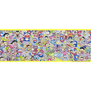村上隆正品哆啦A梦太阳花任意门展览官方限定玄关儿童房挂画