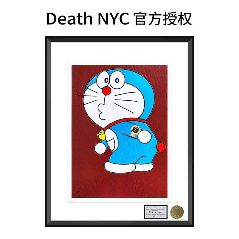 【限1版】Death NYC限量版画机器猫潮流装饰画客厅卧室卡通壁画