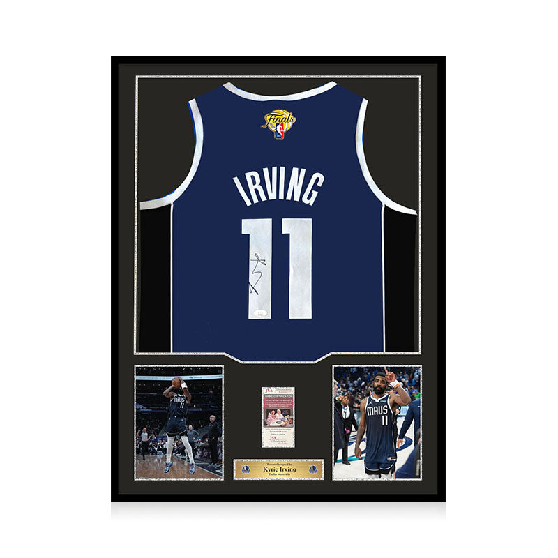 凯里欧文亲笔签名小牛队球衣