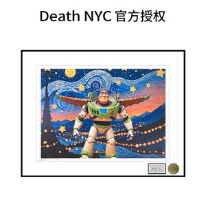 Death NYC签名限量版画玩具总动员巴斯光年潮流装饰画客厅卧室