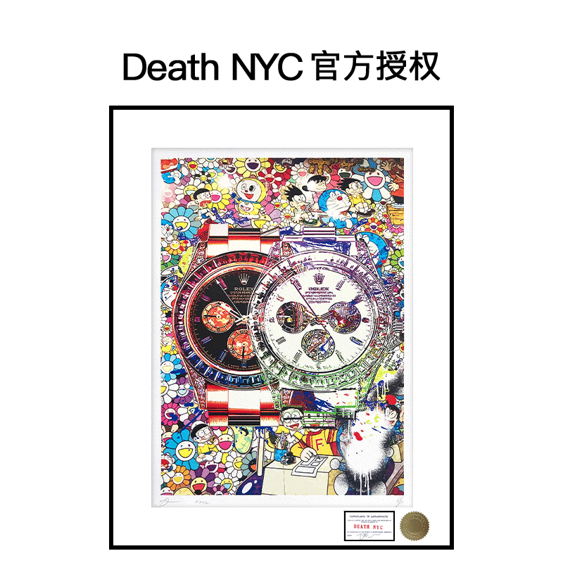 DeathNYC限量亲签版画手表劳力