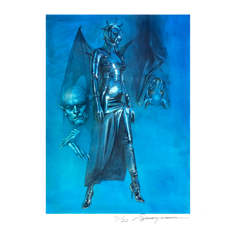 空山基限量版画亲签正品性感女郎