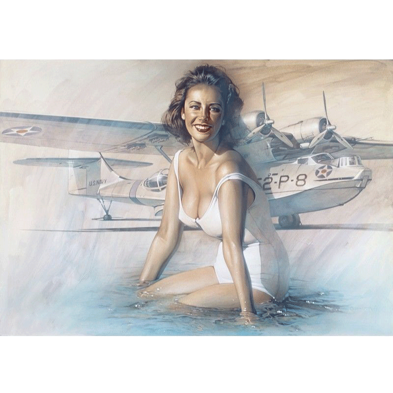 空山基限量版画亲签正品性感女郎
