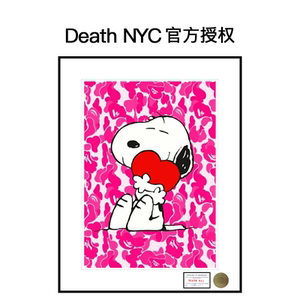 DeathNYC版画花生漫画史努比