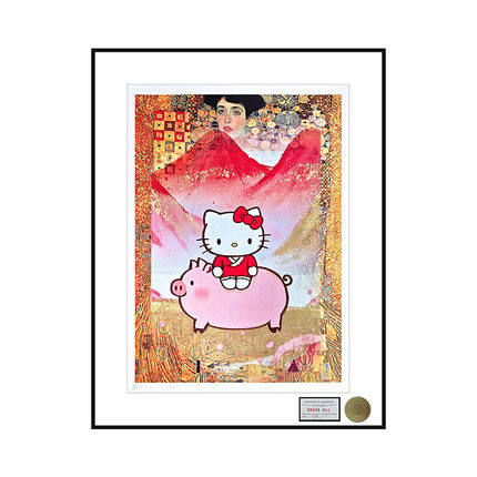 Death NYC限量版画三丽鸥HelloKitty装饰画潮流版画女孩房间挂画