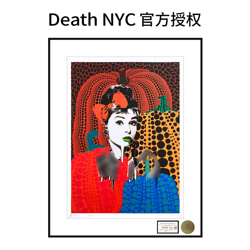 DeathNYC限量版画奥黛丽赫本