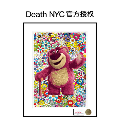 DeathNYC限量亲签版画草莓熊