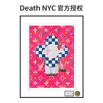 经典款DeathNYC吉祥物薇薇安流版画签名限量版画卧室装饰画