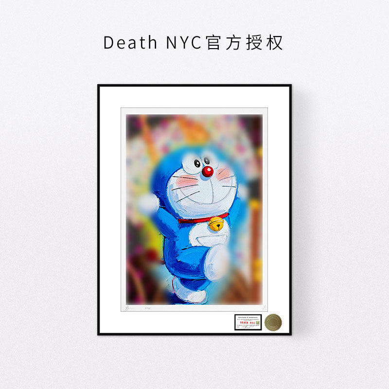 蓝胖子机器猫限量潮流挂画装饰画