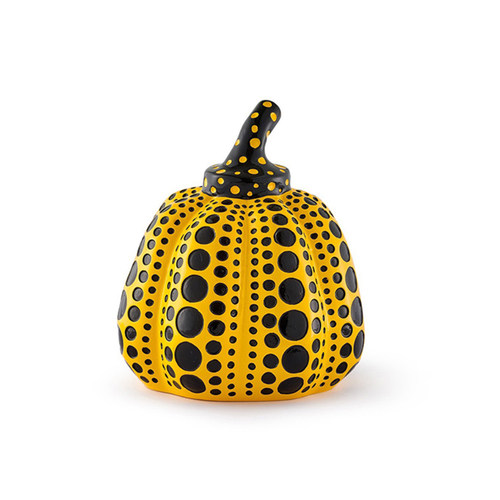 草间弥生南瓜雕塑摆件正品保真