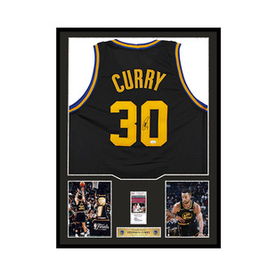 球衣JSA权威认证 职业风格 斯蒂芬·库里 亲笔签名勇士队黑色城市版