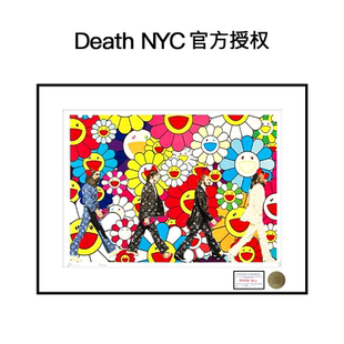 NYC官方授权披头士 限量亲签潮流版 画 饰画 Death 正品 保真装