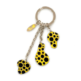 草间弥生YAYOI KUSAMA金属钥匙扣经典波点包包挂饰挂件正品原包装